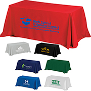 "Zenyatta Six" 4-Sided Throw Style Table Covers & Table Throws (Spot Colour) / Fits 6 ft Table